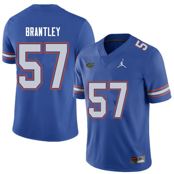 Men's NCAA Florida Gators Caleb Brantley #57 Stitched Authentic Jordan Brand Royal College Football Jersey SEN3365RF